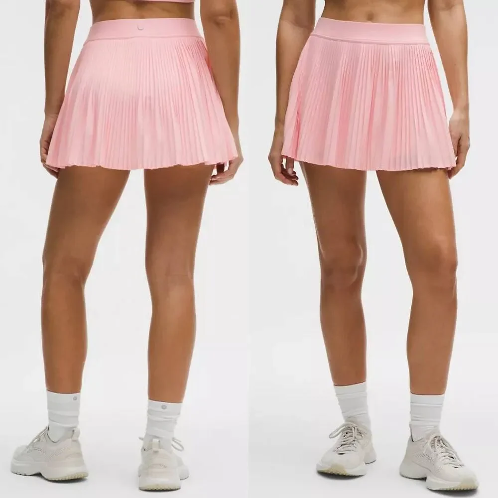 Lululemon RePleat High-Rise Tennis Skirt,  Pink Pearl 6 $88
